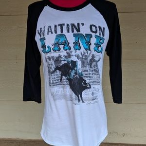 "Waiting on Lane" 3/4 sleeve shirt
